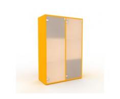 Kommode Kristallglas satiniert - Design-Lowboard: Türen in Kristallglas satiniert - Hochwertige Materialien - 79 x 118 x 35...