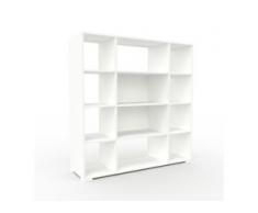 Schallplattenregal Weiß - Modernes Regal für Schallplatten: Hochwertige Qualität, einzigartiges Design - 154 x 158 x 47 cm,...