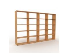 Holzregal Eiche, Holz - Skandinavisches Regal aus Holz: Hochwertige Qualität, einzigartiges Design - 301 x 195 x 35 cm,...