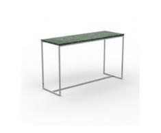Beistelltisch Marmor, Grüner Guatemala - Eleganter Nachttisch: Hochwertige Materialien, einzigartiges Design - 121 x 71 x 42...