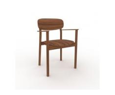 Esszimmerstuhl in Nussbaum 52 x 82 x 58 cm einzigartiges Design, konfigurierbar