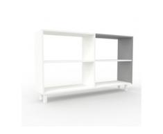 Aktenregal Weiß - Flexibles Büroregal: Hochwertige Qualität, einzigartiges Design - 152 x 91 x 35 cm, konfigurierbar