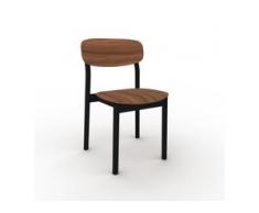 Esszimmerstuhl in Nussbaum 52 x 82 x 49 cm einzigartiges Design, konfigurierbar