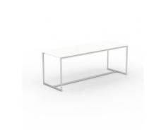 Beistelltisch Weiß - Eleganter Nachttisch: Hochwertige Materialien, einzigartiges Design - 121 x 46 x 42 cm, Komplett anpassbar