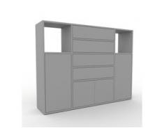Highboard Grau - Highboard: Schubladen in Grau & Türen in Grau - Hochwertige Materialien - 154 x 118 x 35 cm, Selbst designen