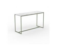 Beistelltisch Marmor, Weißer Carrara - Eleganter Nachttisch: Hochwertige Materialien, einzigartiges Design - 121 x 71 x 42...