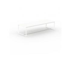 Beistelltisch Weiß - Eleganter Nachttisch: Hochwertige Materialien, einzigartiges Design - 121 x 31 x 42 cm, Komplett anpassbar