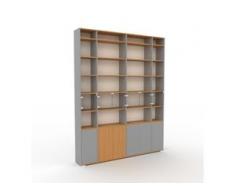 Vitrine Weiß - Moderne Glasvitrine: Türen in Kristallglas klar - Hochwertige Materialien - 229 x 292 x 35 cm, Selbst...