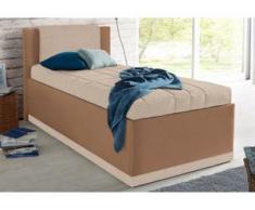 Westfalia Schlafkomfort Polsterbett, mit Bettkasten und Tagesdecke, braun