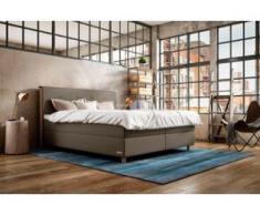 Schlaraffia Boxspringbett »Elvis«, inkl. BULTEX® Topper, Holzfuß in Eiche, braun