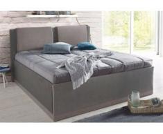 Westfalia Schlafkomfort Polsterbett, mit Bettkasten und Tagesdecke, grau