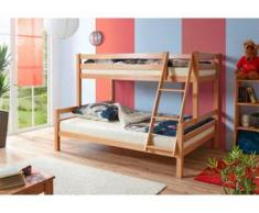 Ticaa Etagenbett »Maxim«, Buche, natur