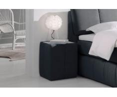 INOSIGN Nachttisch »Flora«, mit Glasplatte, schwarz