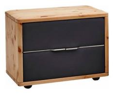 ADA premium Nachtkommode »Pure Pine«, Modell 797, schwarz