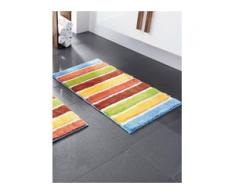 Badematte ca. 70x120cm Grund mehrfarbig