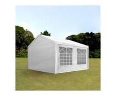 Partyzelt 3x5m PE 180g/m² weiß wasserdicht Gartenzelt, Festzelt, Pavillon
