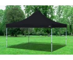 4x4 m Faltpavillon Professional ALU Polyester 330 g/m² - 100 % wasserdicht - Schwarz" "