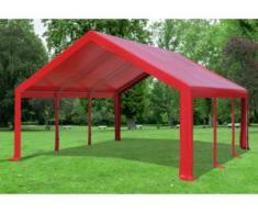 5x6 m Partyzelt Modular Professional PVC 500 g/m² - wasserdicht - Rot" "