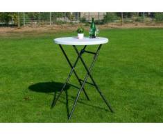 Bartisch klappbar ClassicPro 80 cm rund Hellgrau" "