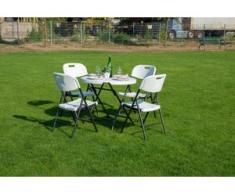 Sitzgruppe 5-tgl. Klappbar Gartenmöbel Sitzgarnitur Gartenset