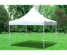 3x3 m Faltpavillon Prof.+ ALU Polyester 330 g/m² - 100 % wasserdicht - Weiß" "