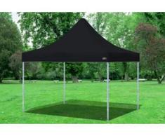 3x3 m Faltpavillon Prof.+ ALU Polyester 330 g/m² - 100 % wasserdicht - Schwarz" "