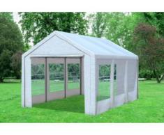 3x5 m Partyzelt Classic Pro PE 240 g/m² - wasserdicht - Weiß inkl. Seitenwänden" "