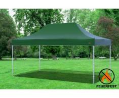 3x4,5 m Faltpavillon Prof.+ ALU FR PVC 550 g/m² - 100 % wasserdicht - Grün" "