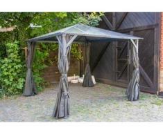 Aluminium Hardtop Pavillon 3x3m Romance wasserdicht stabil
