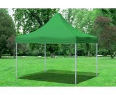 3x3 m Faltpavillon Prof.+ ALU Polyester 330 g/m² - 100 % wasserdicht - Grün" "