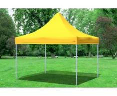 3x3 m Faltpavillon Prof.+ ALU Polyester 330 g/m² - 100 % wasserdicht - Gelb" "