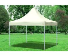 3x3 m Faltpavillon Prof.+ ALU Polyester 330 g/m² - 100 % wasserdicht - Beige" "