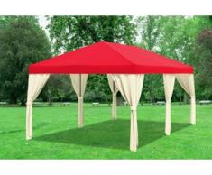 3x6 m Pavillon SAHARA Premium-PVC 400 g/m² - wasserdicht - Grün inkl. Seitenwänden" "