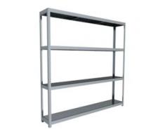 C+P Weitspann-Steckregal mit Stahlpaneelböden, t40cmxh247cmxb250cm
