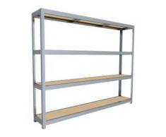C+P Weitspann-Steckregal mit Spanplattenböden, t40cmxh197cmxb250cm