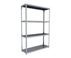 C+P Weitspann-Steckregal mit Stahlpaneelböden, t60cmxh297cmxb200cm