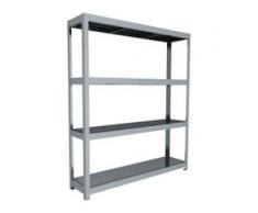 C+P Weitspann-Steckregal mit Stahlpaneelböden, t40cmxh197cmxb170cm