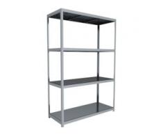 C+P Weitspann-Steckregal mit Stahlpaneelböden, t80cmxh297cmxb200cm