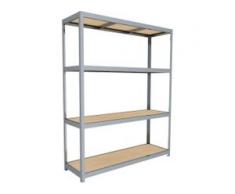 C+P Weitspann-Steckregal mit Spanplattenböden, t60cmxh247cmxb200cm