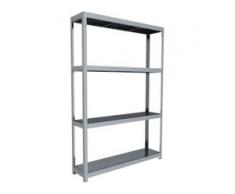C+P Weitspann-Steckregal mit Stahlpaneelböden, t40cmxh247cmxb170cm