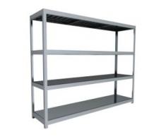 C+P Weitspann-Steckregal mit Stahlpaneelböden, t60cmxh197cmxb250cm