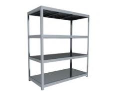 C+P Weitspann-Steckregal mit Stahlpaneelböden, t80cmxh197cmxb170cm