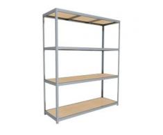 C+P Weitspann-Steckregal mit Spanplattenböden, t80cmxh297cmxb250cm