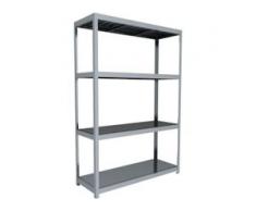 C+P Weitspann-Steckregal mit Stahlpaneelböden, t60cmxh247cmxb170cm