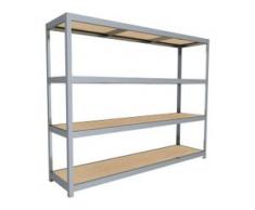C+P Weitspann-Steckregal mit Spanplattenböden, t60cmxh197cmxb250cm