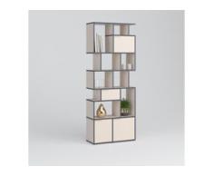 Individualisierbar: Bücherregal aus Spanplatte in Beige - Moderne Designer-Möbel nach Maß.
