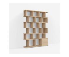 Konfigurierbare Eichen-Bücherregal - Furnier
