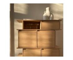 Konfigurierbare Eichen-Bücherregal - Furnier