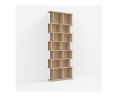Konfigurierbare Eichen-Bücherregal - Furnier