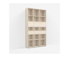 Konfigurierbare Bücherregal Esche - Furnier